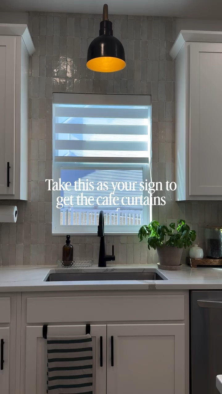 This is your sign to get the cafe curtains. Bonus points if you get stripes to really seal the deal from @twopagescurtains 

I thought about adding these for a really long time and after we hung them, knew I made the right call. It adds just the right amount of softness this part of the kitchen was missing. 

Use code AFINFLUENCER to get 22% off if you’re in need of some too! 

Custom Cafe Curtains: Britt Bengoechea Husk, Pinch Pleat, Unlined 

#twopageshome #twopagescurtains #kitchen #cafecurtains #twopagespartner

#LTKHome