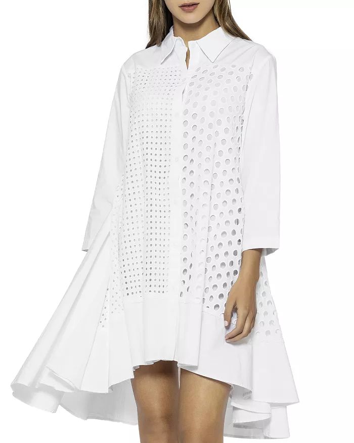 A Line Eyelet Shirt Dress | Bloomingdale's (US)