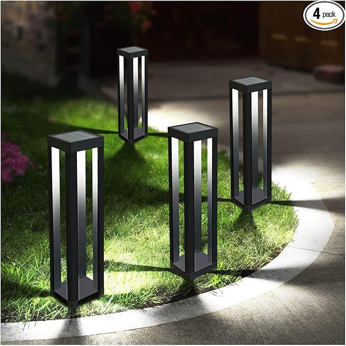 Solar Powered Outdoor Floor Lamp, Lantern Floor Lamp, Solar Floor Lamp Resin for Garden, Porch, L... | Amazon (US)
