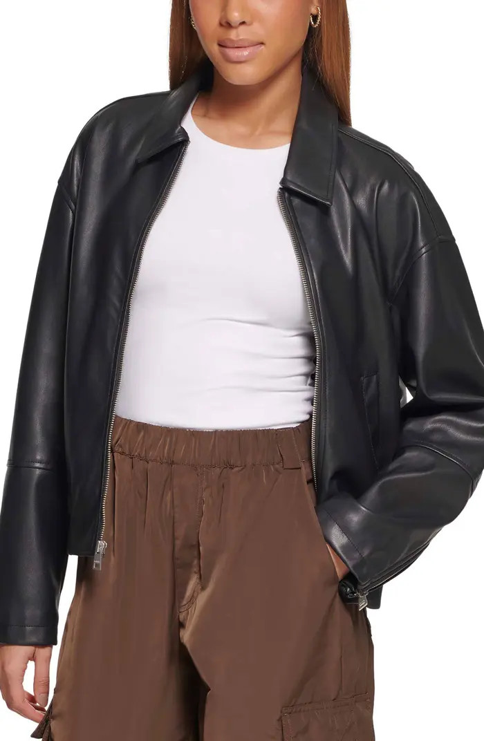 Faux Leather Bomber Jacket | Nordstrom