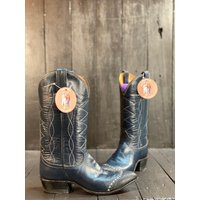 Womens Us 5.5, 1970S Boots, Tony Lama Vintage Cowgirl Navy Blue Free USA Shipping | Etsy (US)