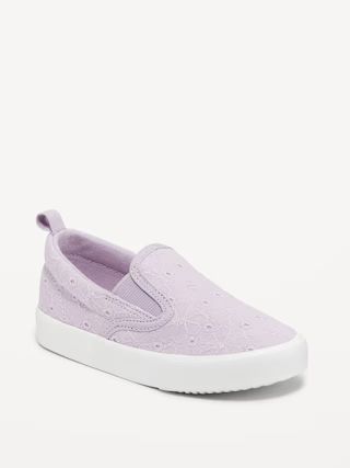 Canvas Slip-Ons for Toddler Girls | Old Navy (US)