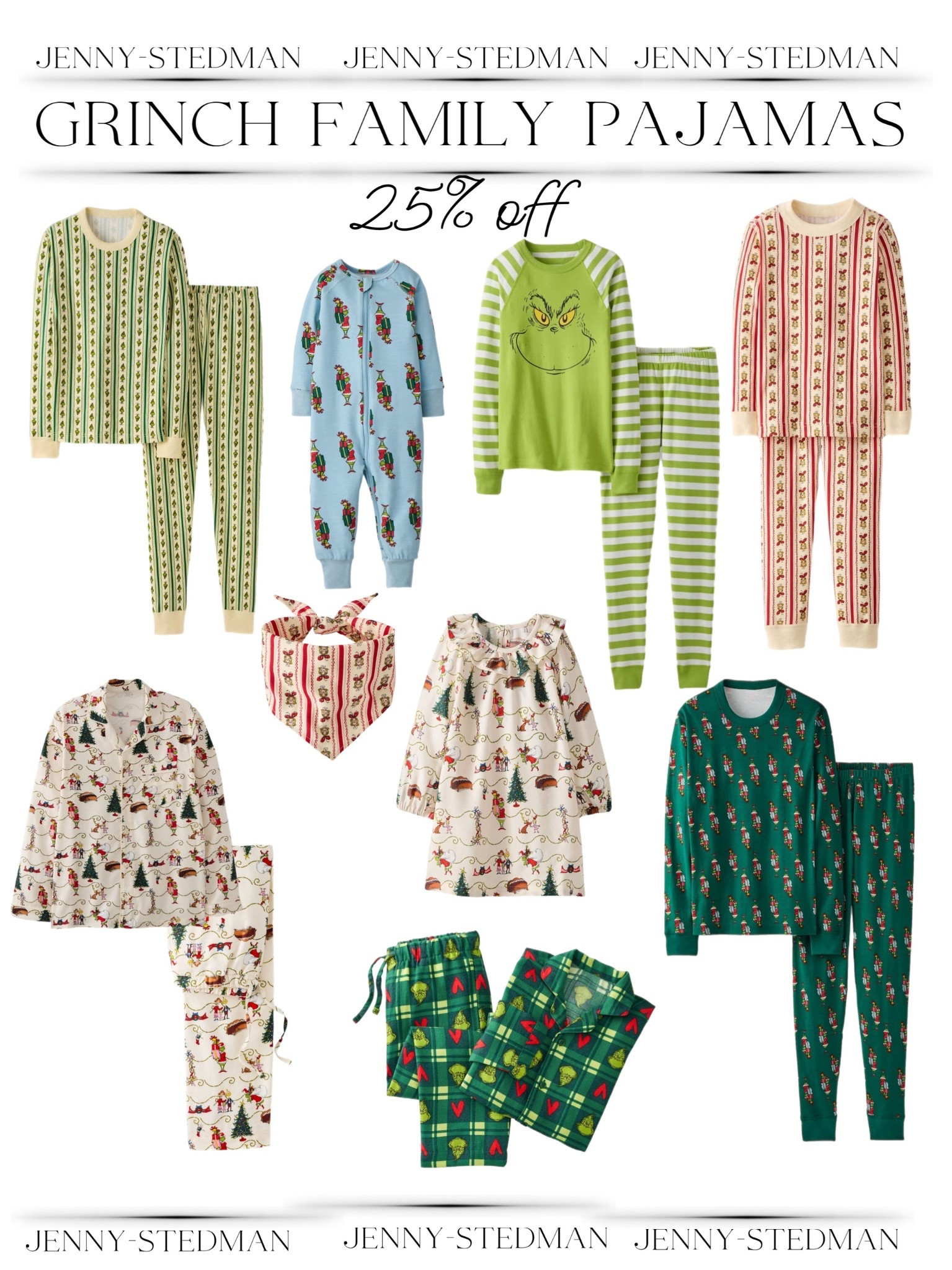 Grinch matching family pajamas on sale now! 25% off!

#LTKHoliday #LTKFamily #LTKFindsUnder100