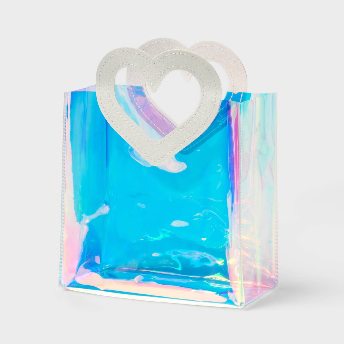 Valentine's Day Clear Reusable Gift Bag with Heart Handle - Spritz™ | Target