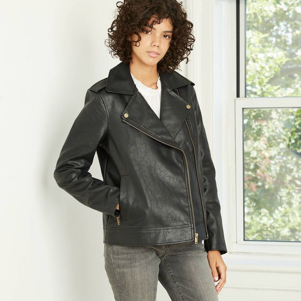 Women' Claic Moto Jacket - Univeral Thread™ | Target