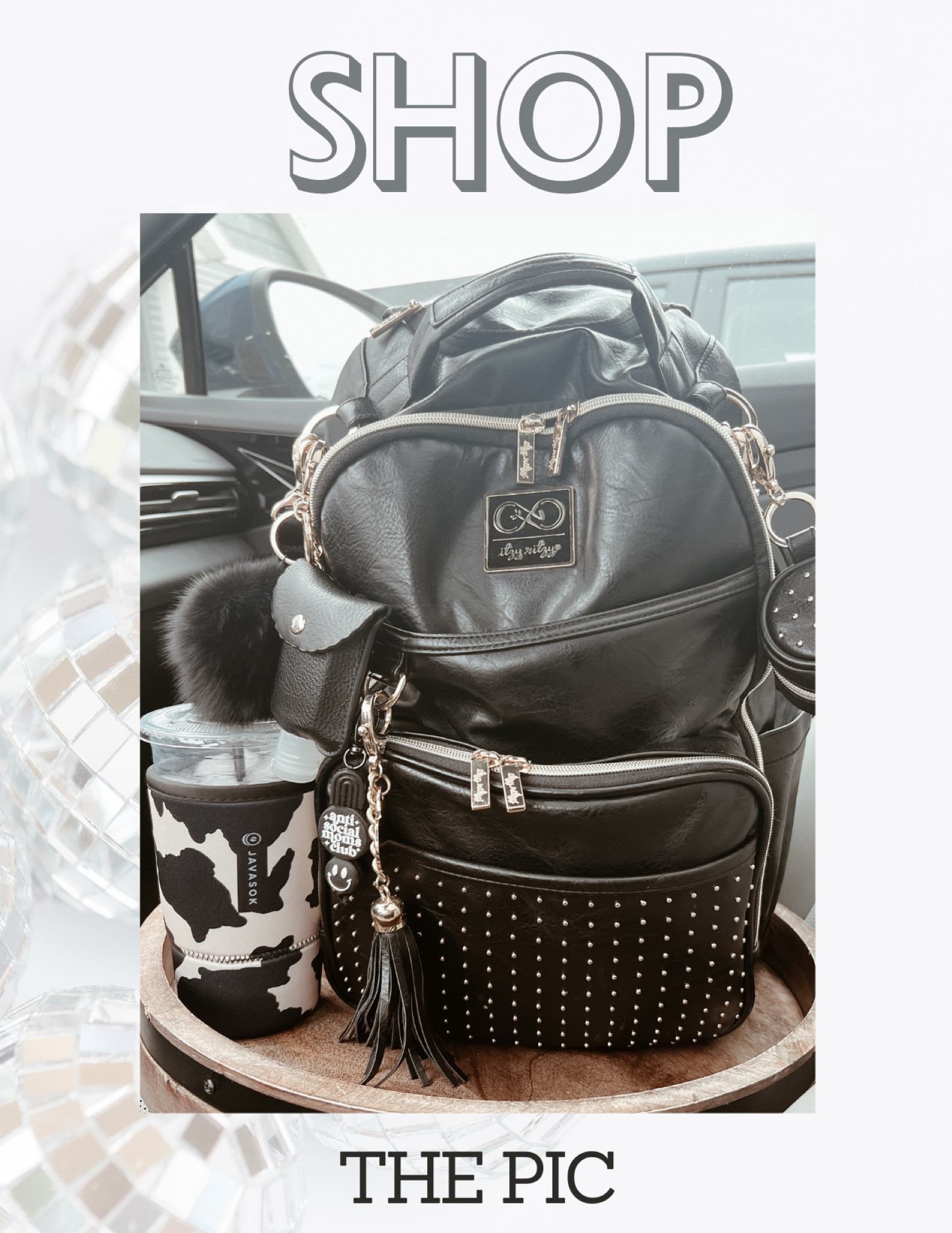 Using my favorite diaper bag of all time — my Itzy Ritzy Chelsea Boss plus. You know I love my accessories, so I’m linking it all here! 
