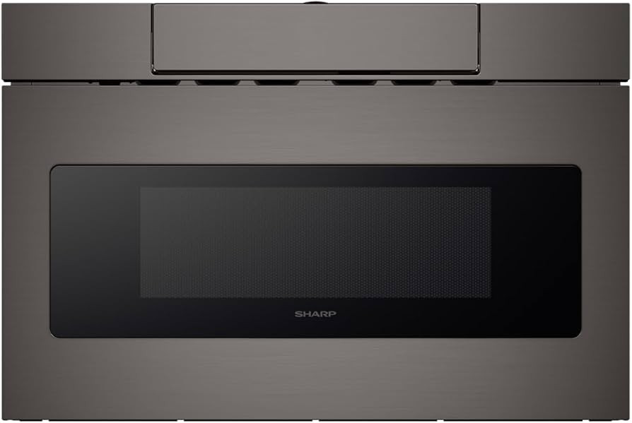 Sharp SMD2470AH 24" Microwave Drawer with 1.2 cu. ft. Capacity in Black Stainless Steel | Amazon (US)