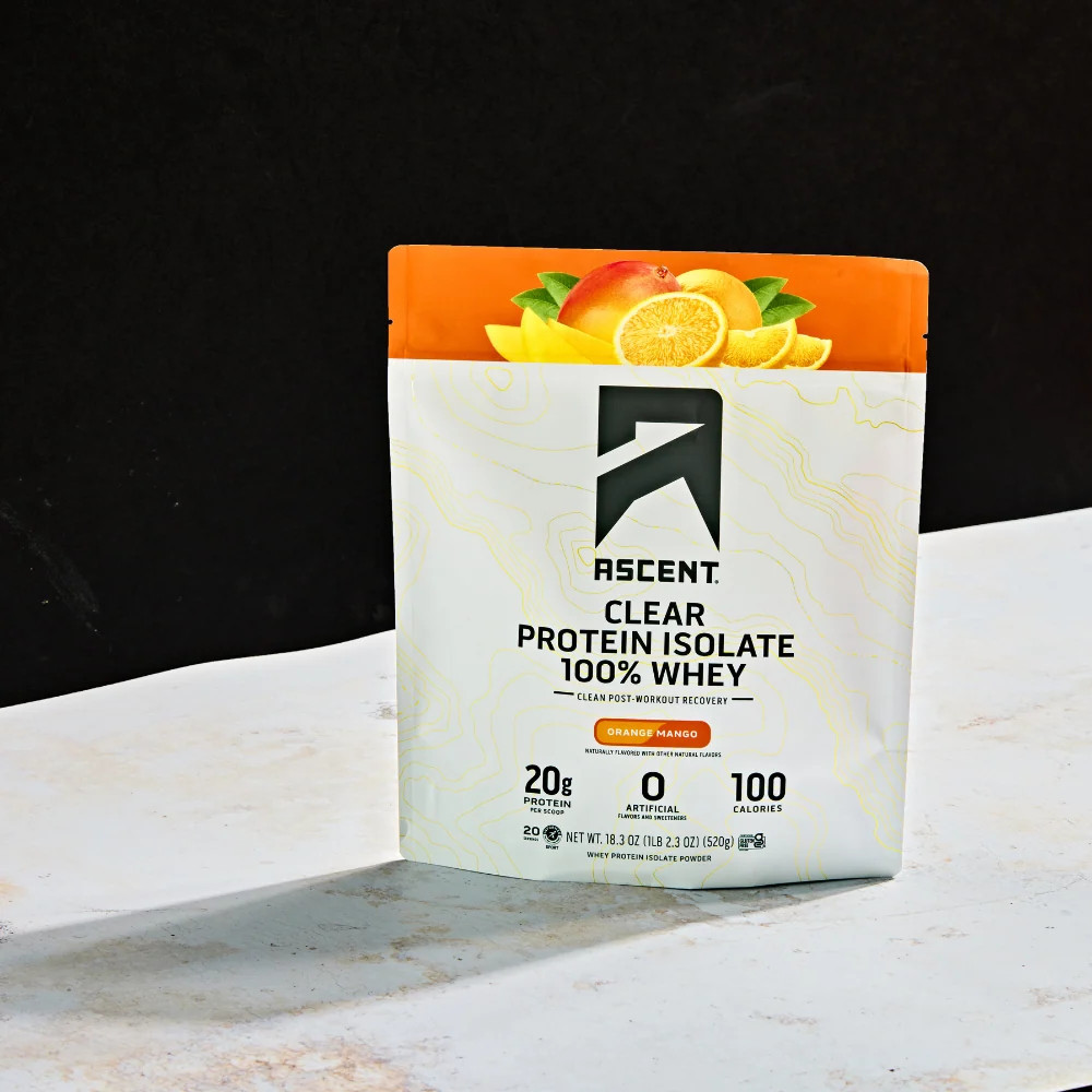Orange Mango Clear Whey Protein Isolate | Ascent Protein