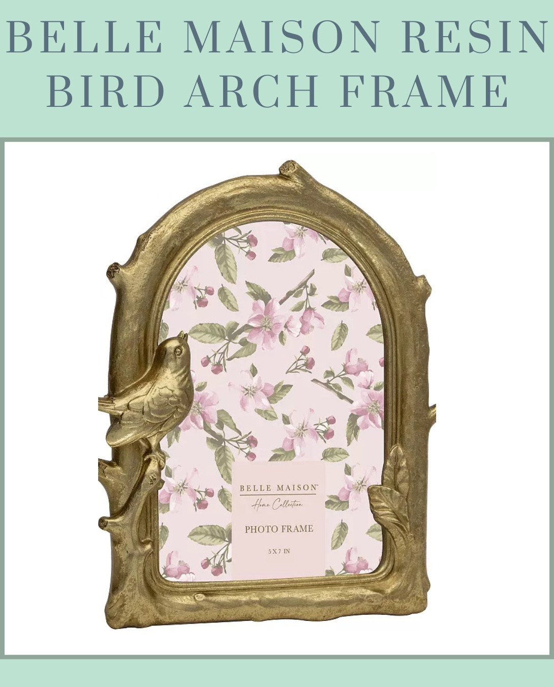 The **Belle Maison Resin Bird Arch Frame** from Kohl’s is a charming decorative piece with vintage-inspired elegance. 🕊️✨ Featuring a beautifully detailed arch design with delicate bird accents, this frame adds a whimsical, nature-inspired touch to any space. Perfect for displaying cherished memories! #VintageCharm #HomeDecor #KohlsFinds

#LTKHome #LTKFindsUnder50