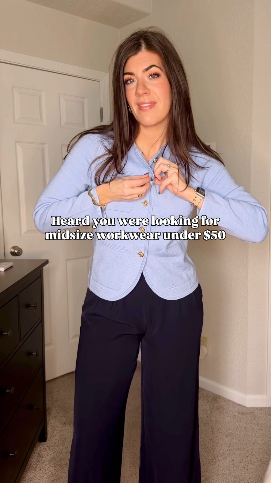 Midsize wonter to spring workwear under $50
Dresses-medium
Tops-medium
Wide leg pants- large long
Pull on pants- medium long 

#LTKMidsize #LTKTall #LTKWorkwear