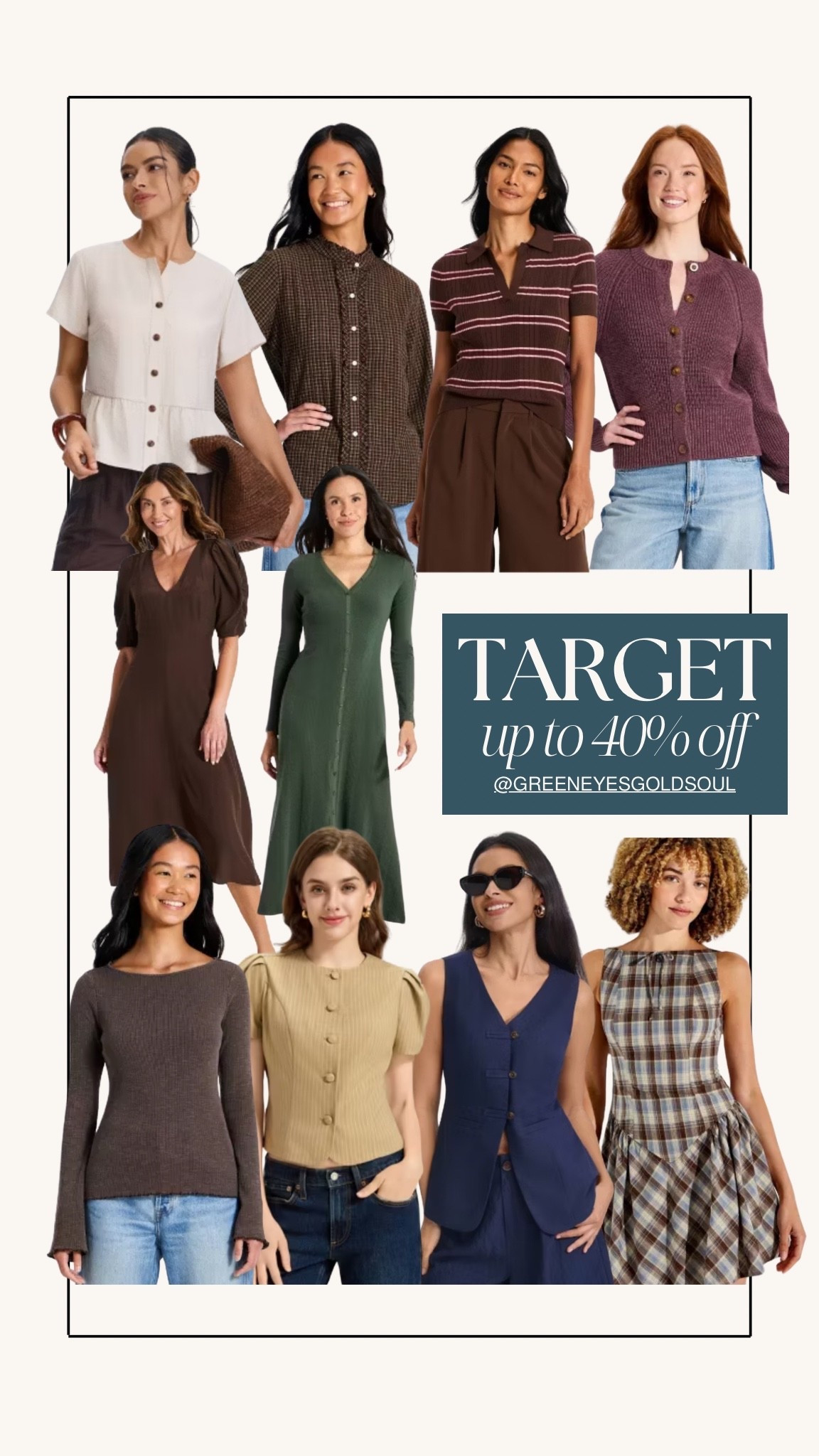 Target’s Labor Day Sale is GOOD 🍂🤎 Fall fashion is up to 40% off right now! So many cute pieces for transitioning into fall, including polished tops, cardigans, dresses and easy workwear staples. Loving all of the chocolate brown, burgundy, olive and plaid right now!

Target fall fashion, Target sale, Target fashion finds, Target fall outfits, fall fashion sale, fall outfits for women, affordable fall fashion, fall workwear, business casual outfits, fall tops, fall cardigans, fall dresses, fall sweaters, fall capsule wardrobe, transitional fall outfits, preppy fall style, chocolate brown outfit, burgundy cardigan, plaid fall dress, women’s workwear

#TargetStyle #TargetFinds #FallFashion #FallOutfits #FallWorkwear #TargetFashion

#LTKWorkwear #LTKSeasonal #LTKSaleAlert