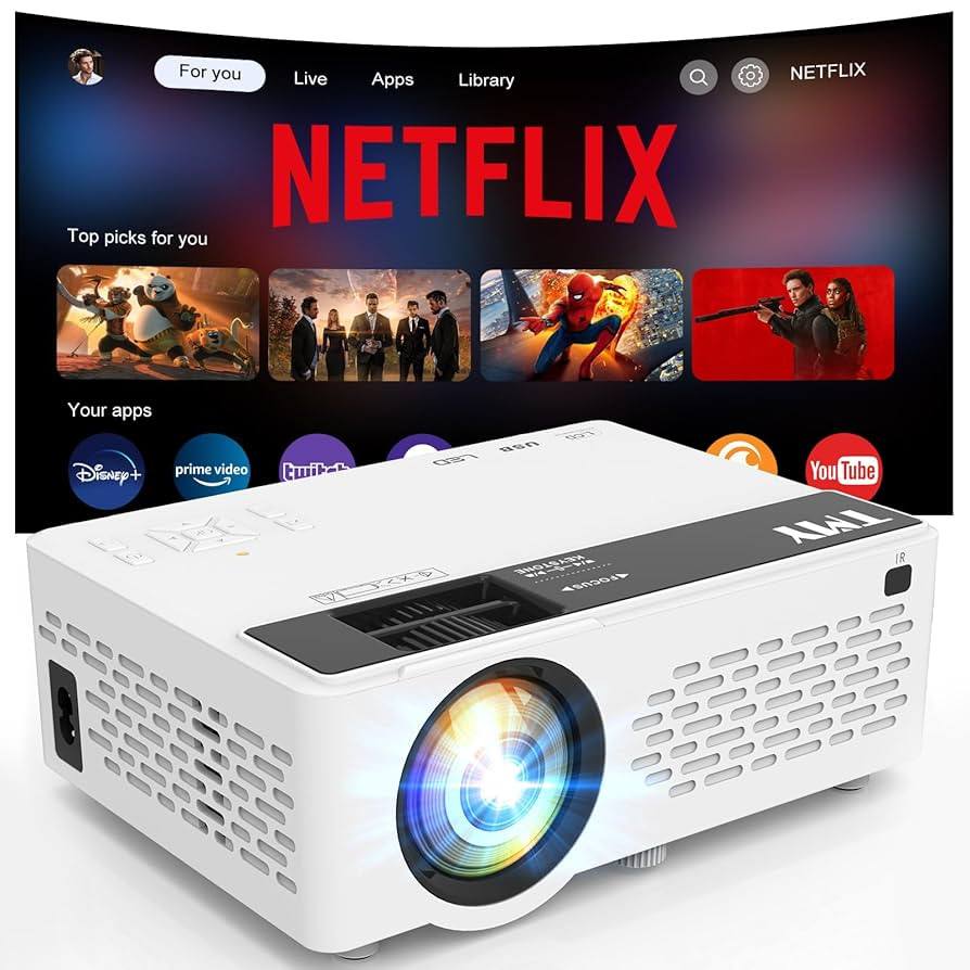 【Netflix-Officially-Licensed】TMY Mini Projector with WiFi and bluetooth, 1080P Full HD Portab... | Amazon (US)