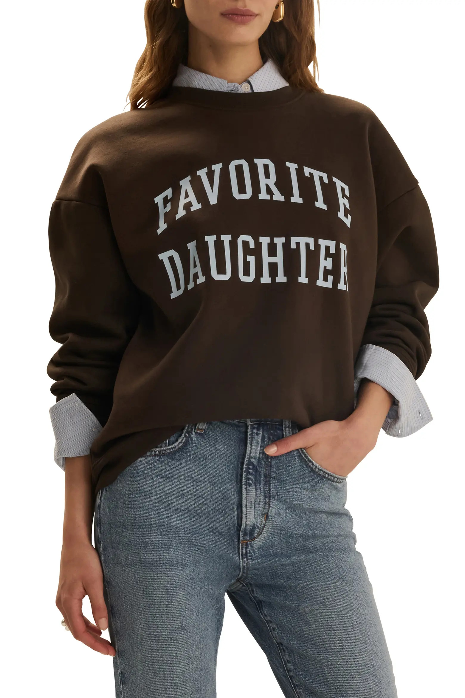 Favorite Daughter Collegiate Cotton Blend Sweatshirt (Women) | Nordstrom | Nordstrom