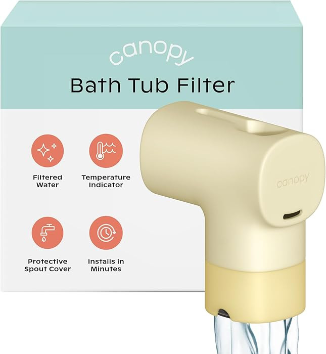 Canopy Baby Bath Tub Filter – Gentler Water Filtration for Delicate Skin | Reduces Chlorine & I... | Amazon (US)
