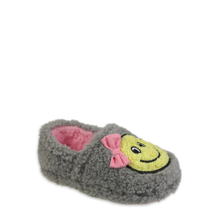 Wonder Nation Toddler Girls Smiley Aline Slipper, Sizes 5/6-11/12 | Walmart (US)
