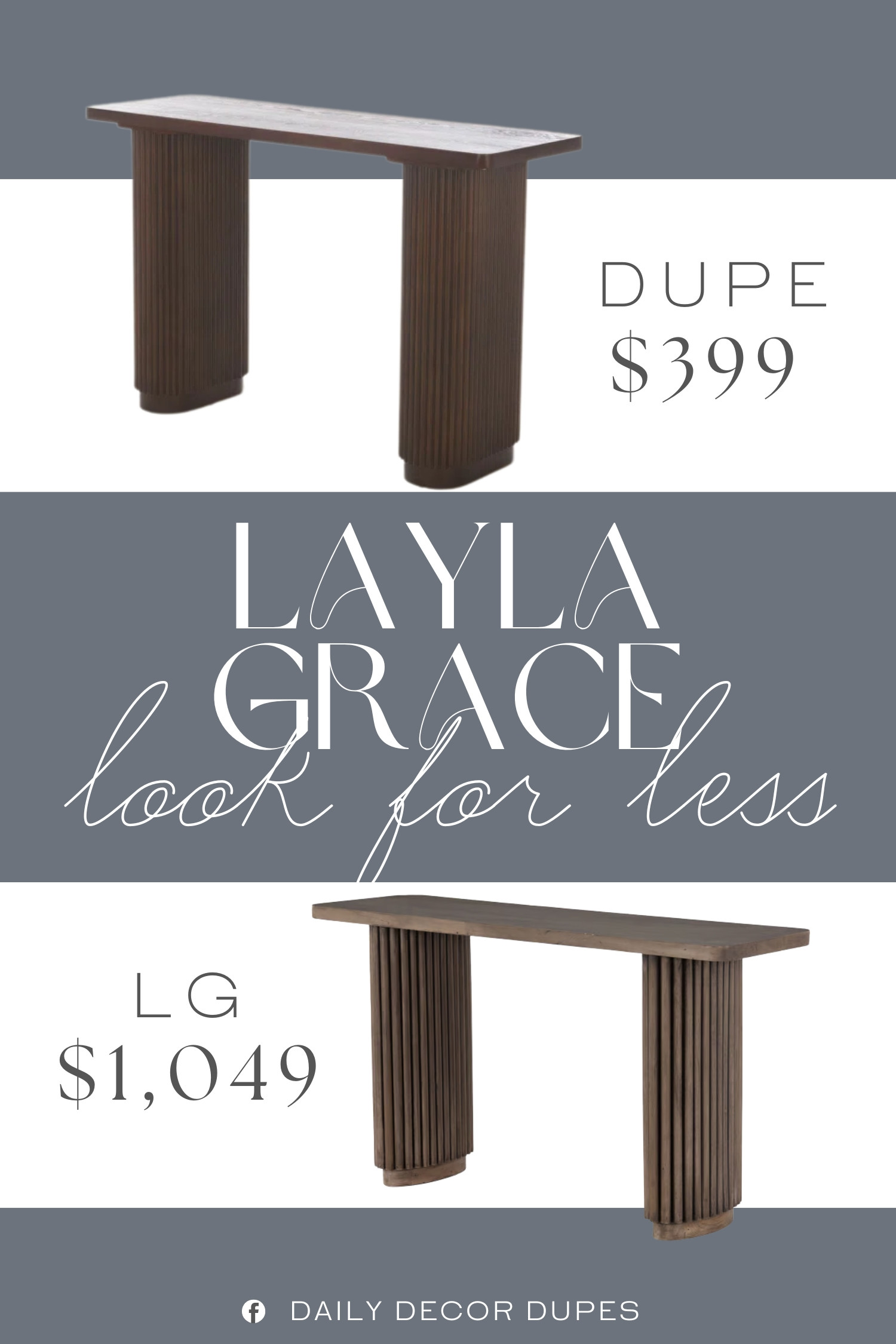 Inspired by Layla Grace Console Table. Modern Fluted Console Table. Contemporary Entryway Table. Statement Hallway Table. Fluted Entry Table. Reeded Console Table. Textured Wood Console Table. Fluted Oak Console. Modern Foyer Table. 

Home more affordable option find copy cat similar look for less budget friendly affordable cheap cheaper beautiful pretty. Clearance sale coupon code discount code promo code luxury lookalike look a like Inspo inspiration inspired by idea ideas Love like these? I share multiple every day in my FB group.
#lalygraceinspired #consoletable #entrytable #entrywayinspo #texturedwood #statementconsole #furniturefinds #foyerdecor  

 #LTKHome