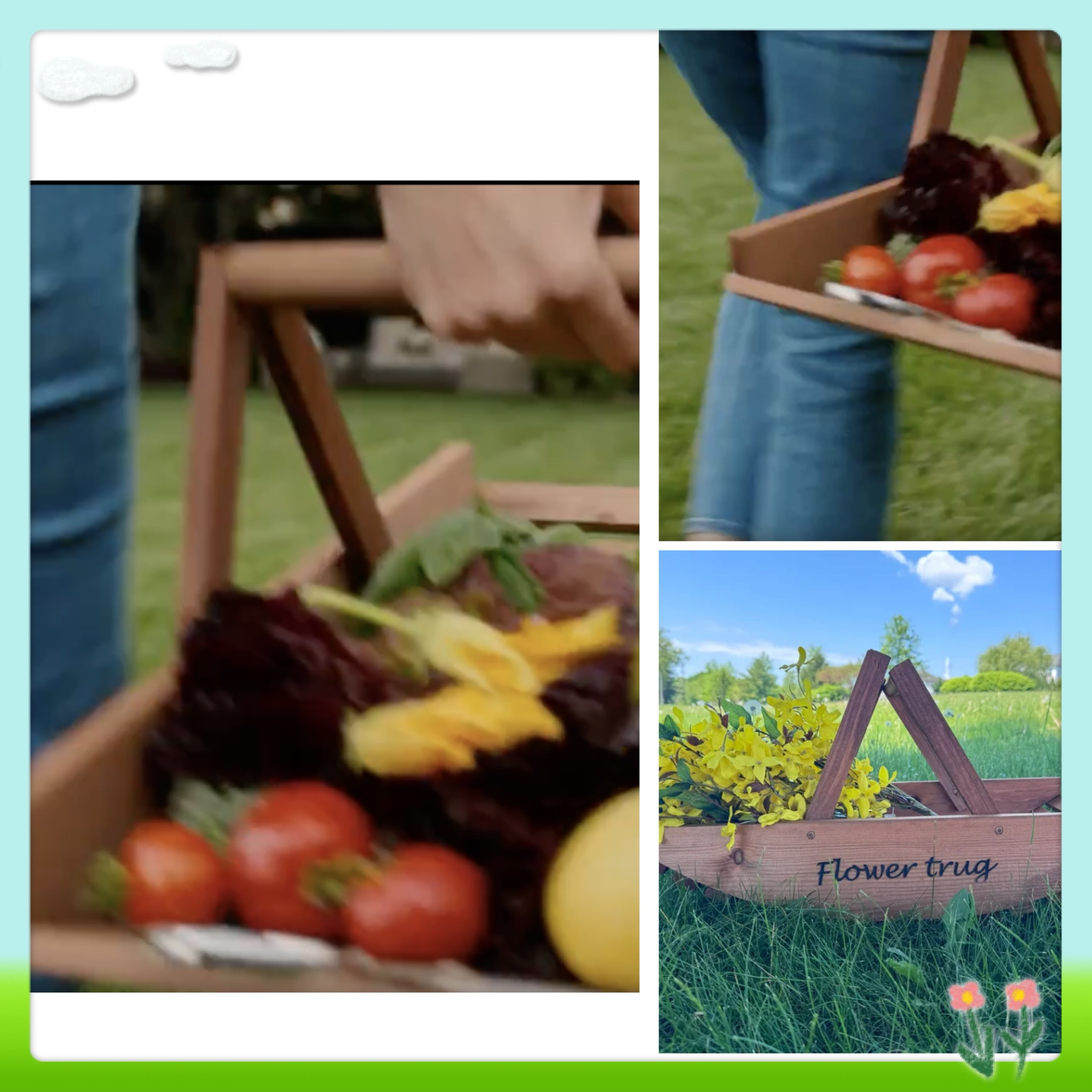 Meghan Markle’s flower trug/basket from brand Cotton & Crete 