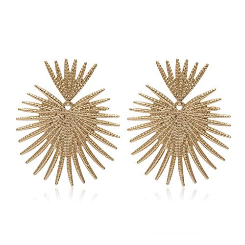 Bmadge Gold Star Flower Geometric Dangle Earrings, Lightweight Studs, Suitable for Any Occasion | Amazon (US)