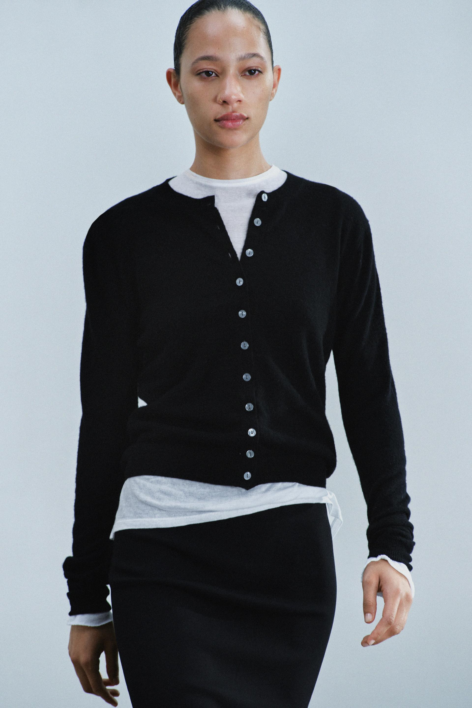 Zara - 100% Extra-Soft Wool Jacket - Black - M - Woman | Zara UK