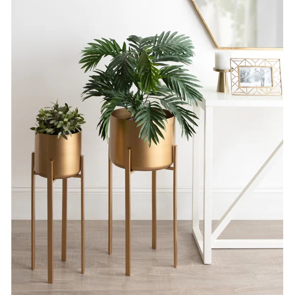 Altuve 2-Piece Iron Pot Planter Set | Wayfair North America