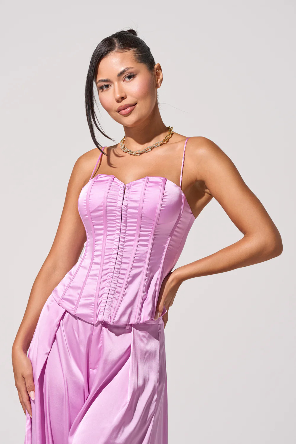 IN FULL BLOOM LIGHT PURPLE CORSET | AKIRA