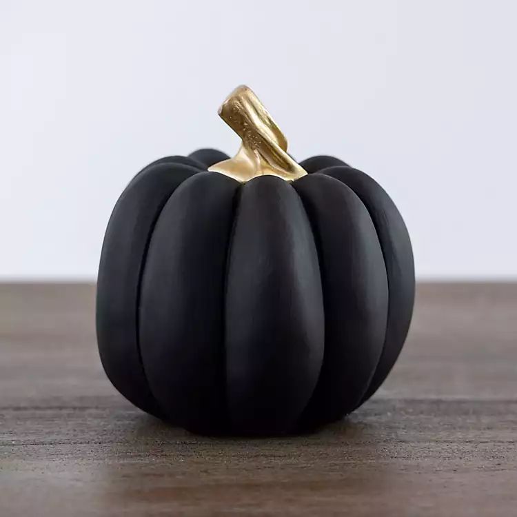 Black Chalk Paint Pumpkin | Kirkland's Home