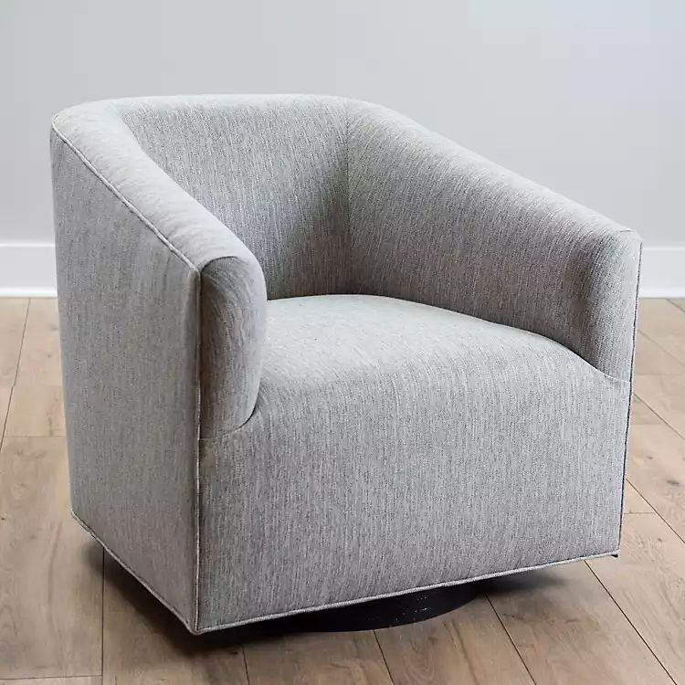 Gray Cordilia Swivel Chair | Kirkland's Home