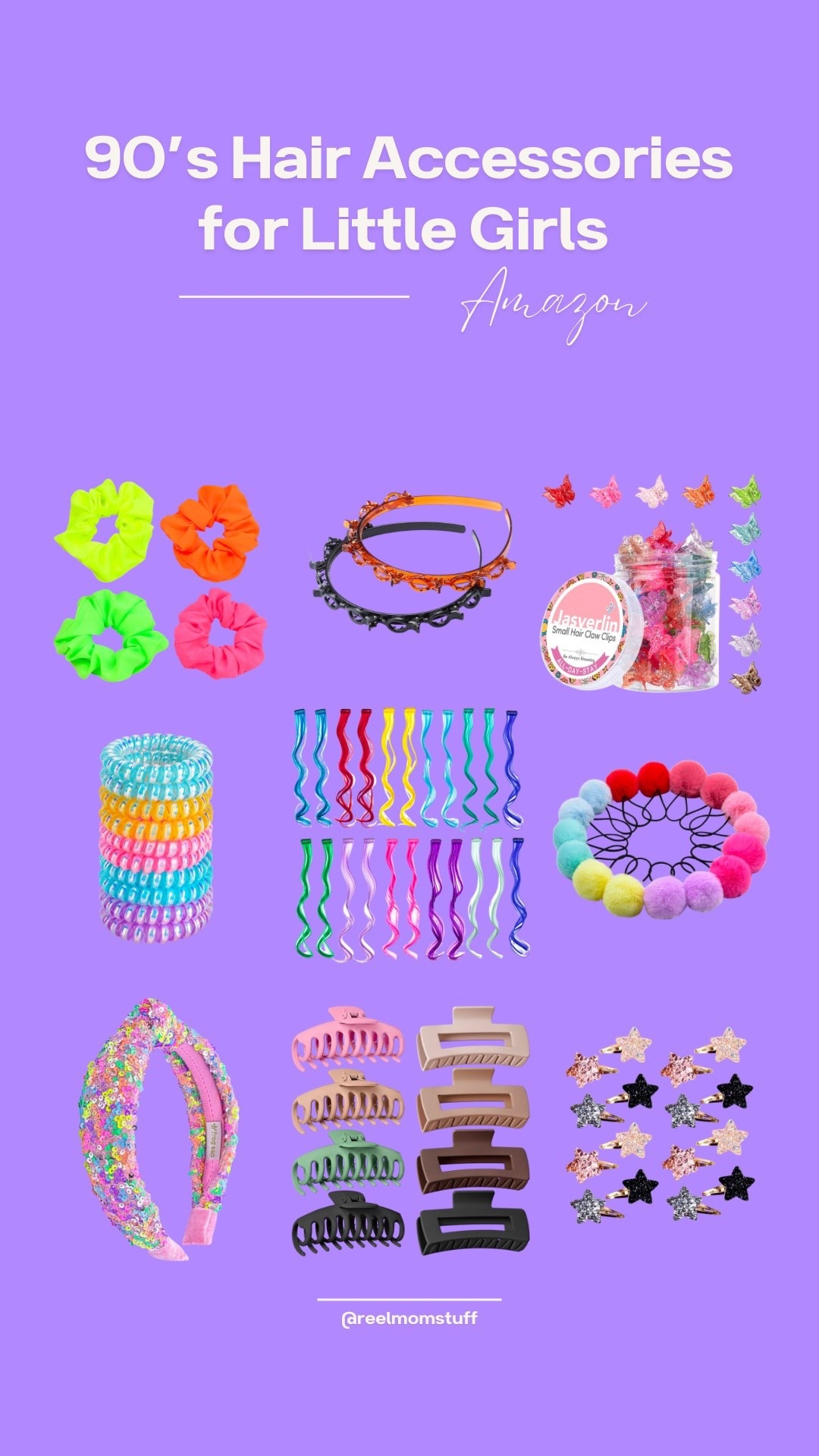 Check out the cutest 90s hair accessories for little girls! 