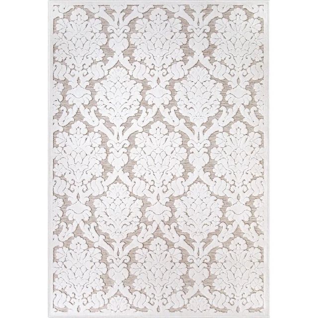 My Texas House Charlotte 5'2" X 7'6" Natural Driftwood Floral Area Rug | Walmart (US)