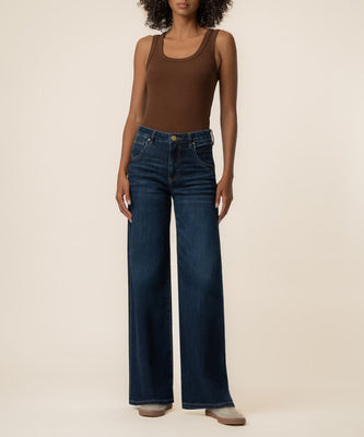 Maya High Rise Wide Leg in Angelically Wash | Kut From Kloth