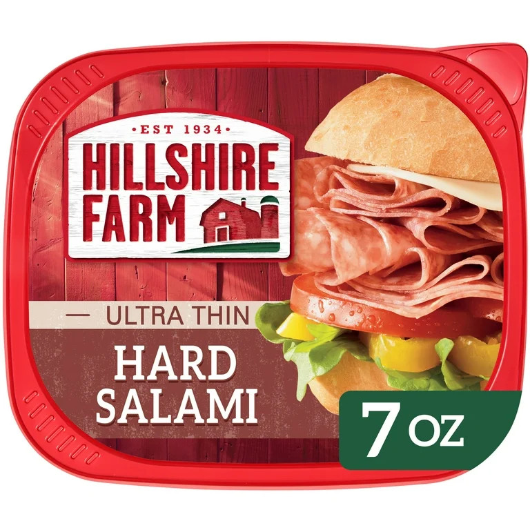 Hillshire Farm Ultra Thin Sliced Hard Salami Deli Lunch Meat, 7 oz Plastic Tub | Walmart (US)