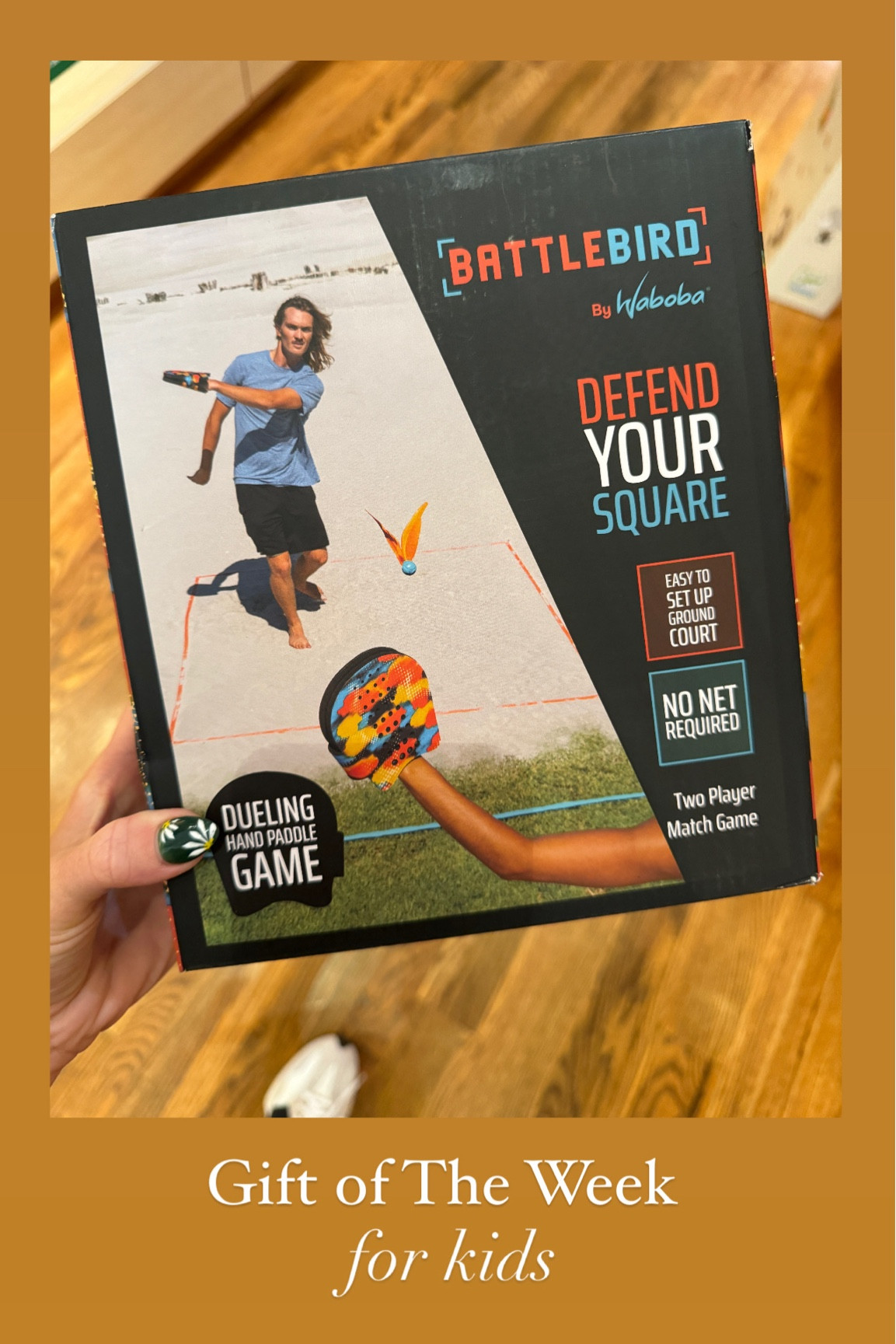 A dueling hand paddle game perfect for the backyard or the beach.  The perfect summer birthday gift for any kid.

#SummerFun #BackyardFun #BackyardGames #OutdoorGames #GiftsForBoys #GiftsForKids 

#LTKGiftGuide #LTKFindsUnder50 #LTKKids