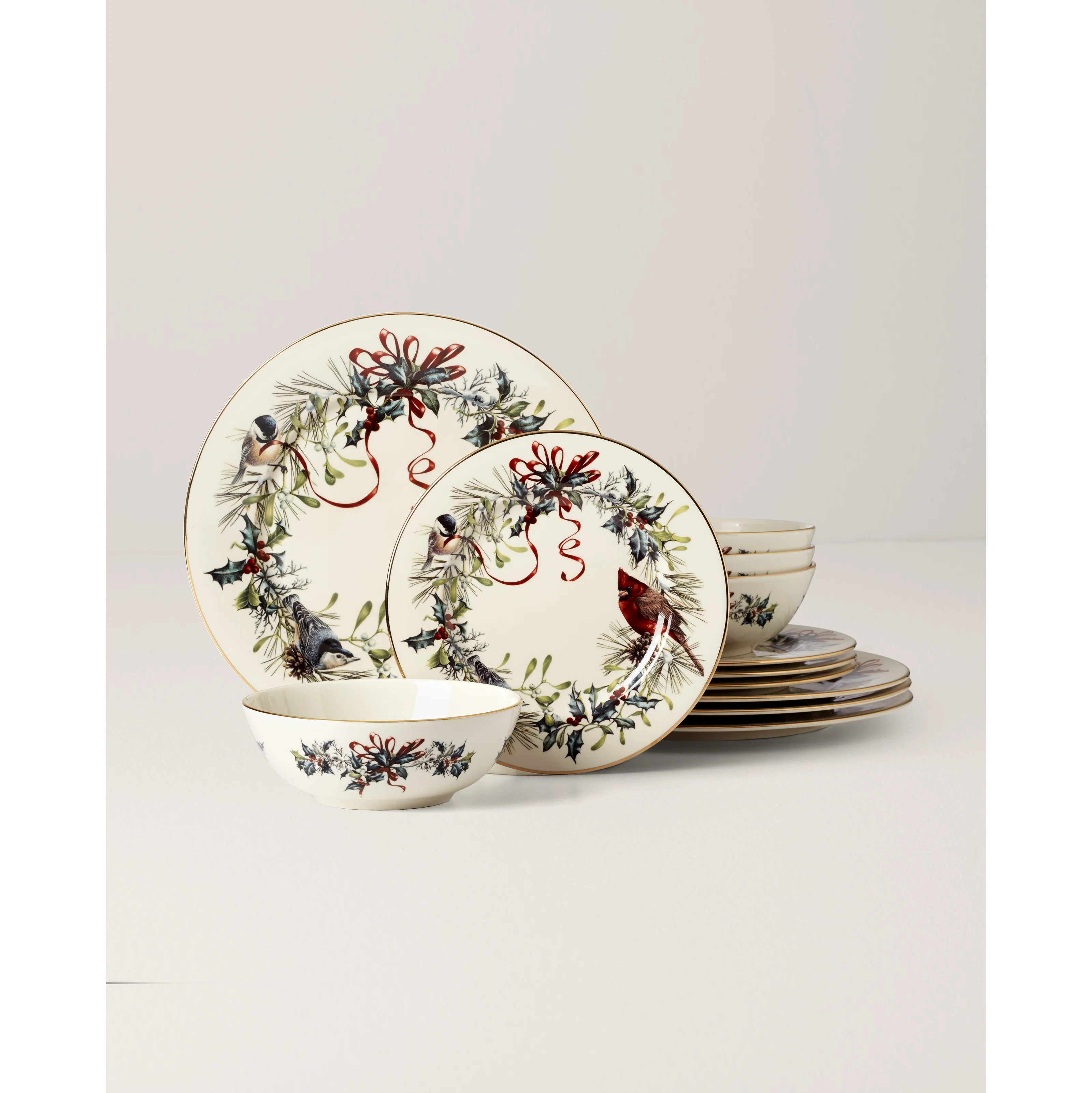 Winter Greetings 12-Piece Dinnerware Set | Wayfair North America