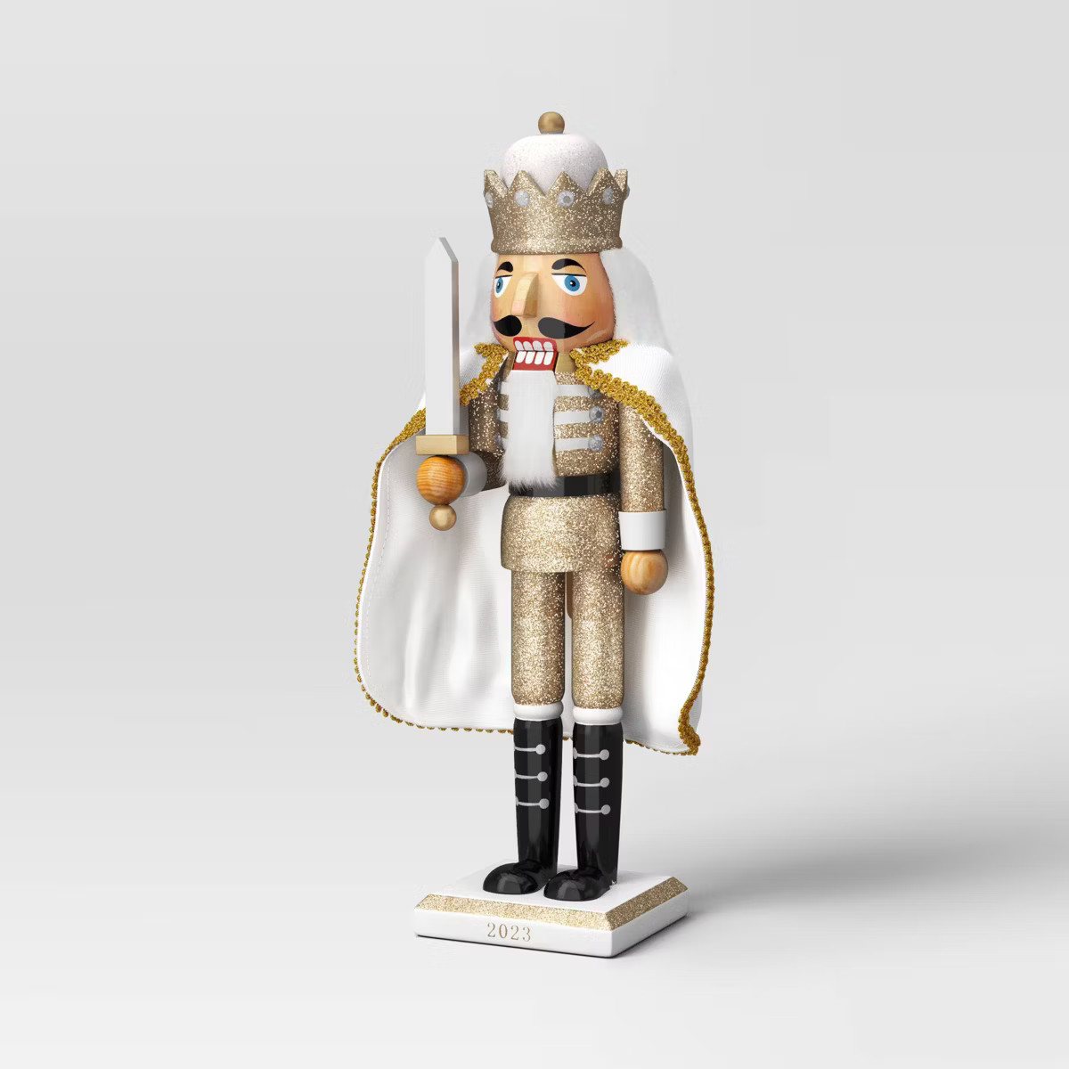 Cape Nutcracker Figure Gold Glitter - Wondershop™ | Target