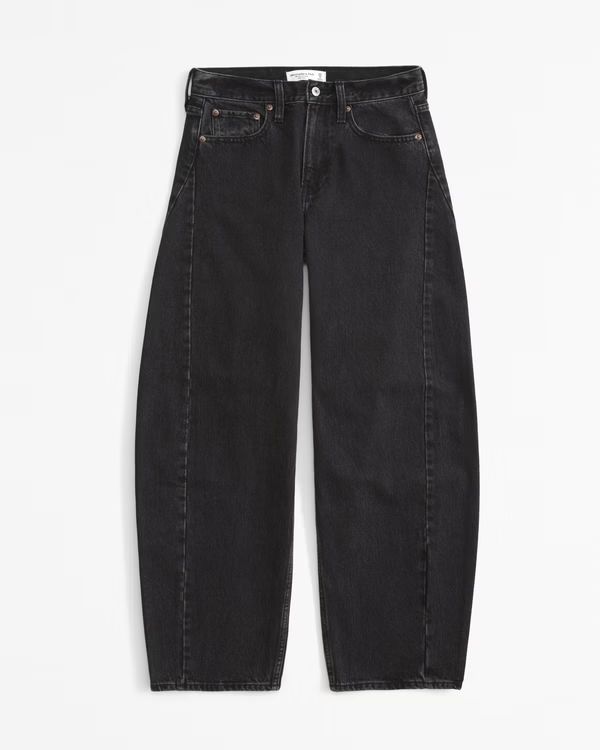 Women's Mid Rise Barrel Jean | Women's Bottoms | Abercrombie.com | Abercrombie & Fitch (US)