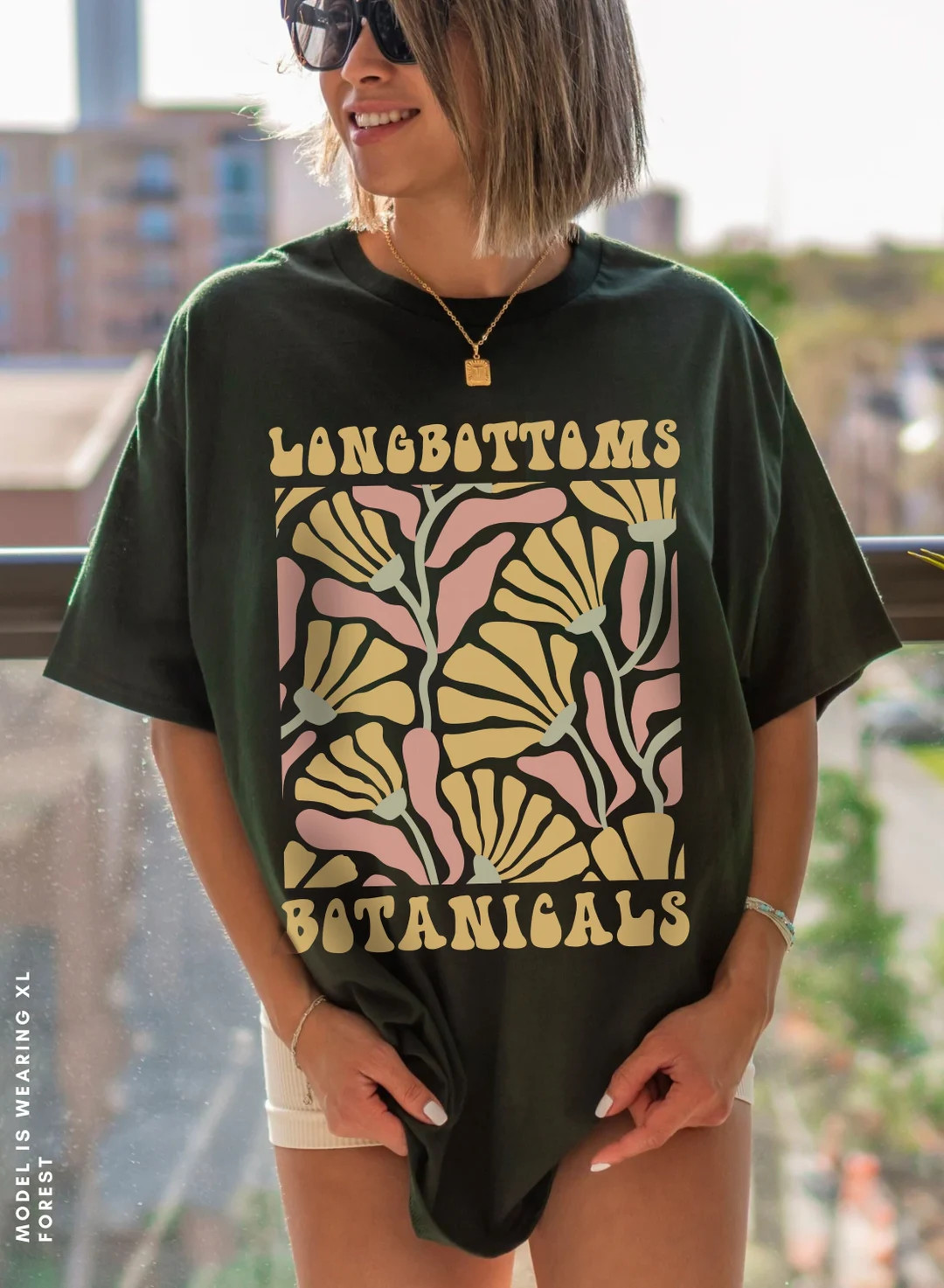 Boho Longbottoms Botanicals Tee Art Nouveau Art Deco Floral Longbottom Tshirt Potter Shirt Subtle... | Etsy (US)