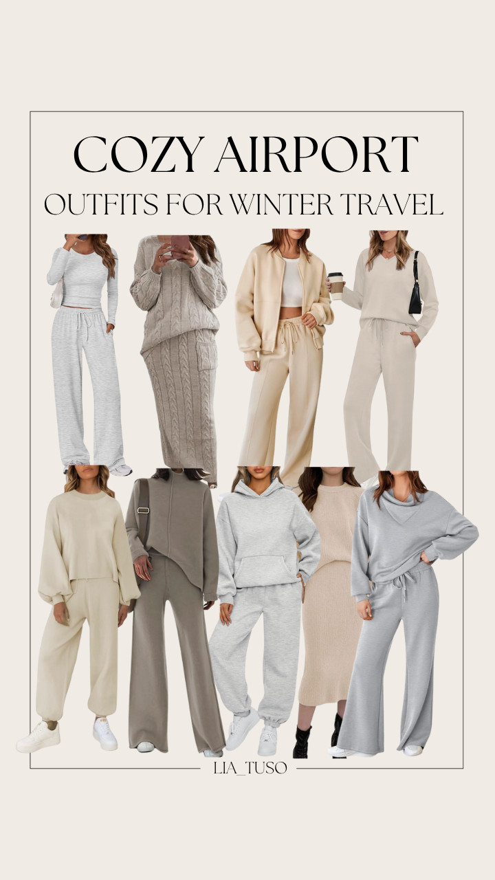 Cozy Airport Outfits for Winter Travel || Comfy, warm, and airport-ready. ✨ Traveling this winter means all things cozy — think layers, neutrals, and effortless style for those long travel days. 💫

#WinterTravel #AirportOutfits  

 #LTKSeasonal #LTKStyleTip #LTKTravel