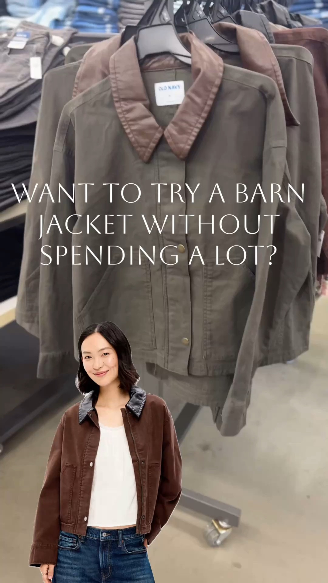 If you want to hop on this trend without spending a ton, this Old Navy cropped barn jacket is the perfect option! It’s $30 today!!!!

I love the fit. So flattering  great quality. $30 is such a good price for a jacket!

#LTKSaleAlert #LTKSeasonal