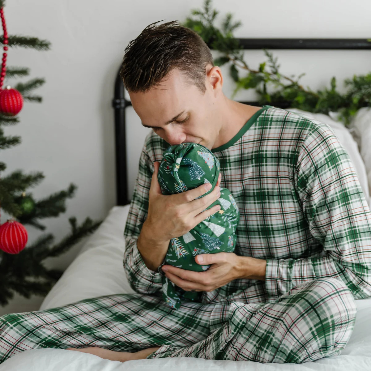 Noel Plaid Men's Bamboo Viscose Pajama Top | Little Sleepies