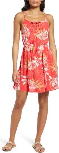 Roxy Everything Is Fine Floral Print Minidress | Nordstrom | Nordstrom