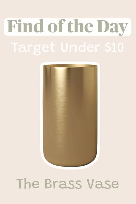 I love finding great decor deals at Target and this is a great deal!! Also this vase would be such a cute housewarming gift! Just add some flowers and for under $25 you have the sweetest gift that they can use over and over again! 😊 #homedecor #target #housewarminggift #brassvass #housewarminggiftideas

#LTKhome #LTKxTarget #LTKGiftGuide