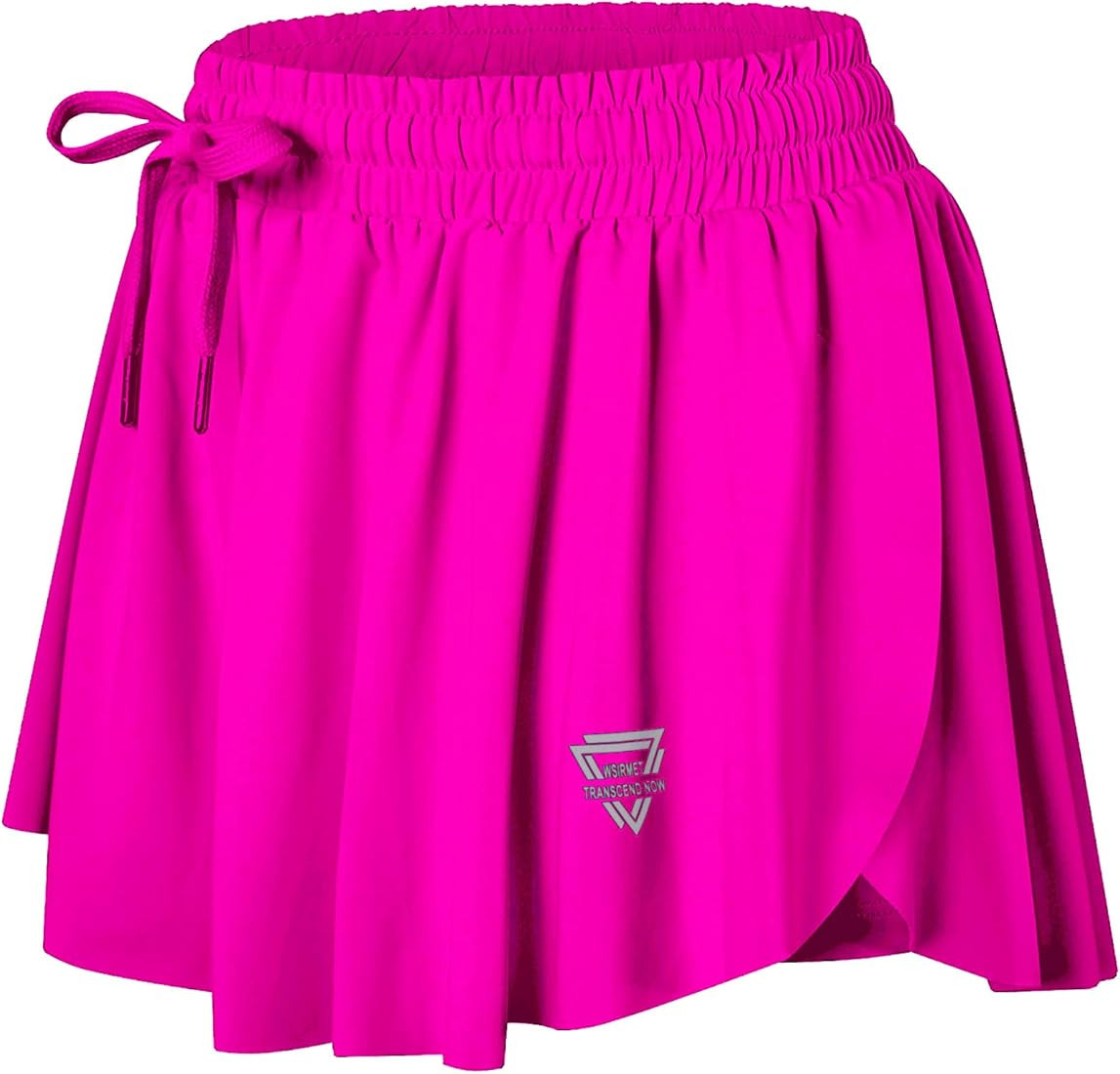 Wsirmet Womens Flowy Athletic Shorts 2 in 1 Workout Running Yoga Shorts Summer Spandex Shorts But... | Amazon (US)