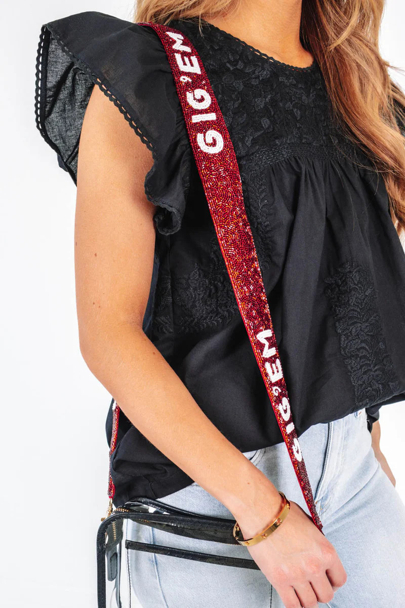 That's The Spirit Bag Strap - Gig 'Em | The Impeccable Pig