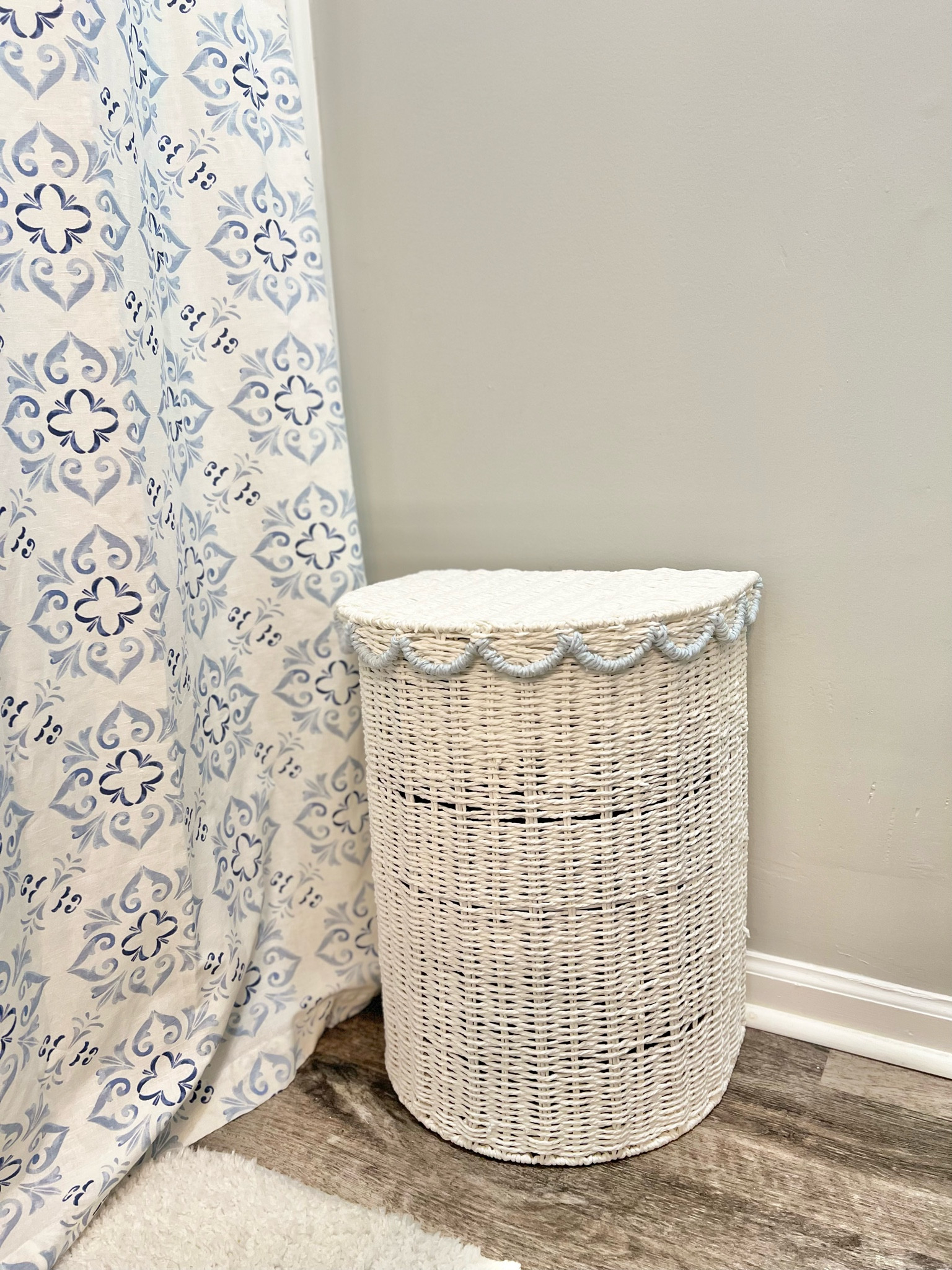 Scalloped wicker laundry basket from Home Goods! 🩵 linked similar options

#LTKhome