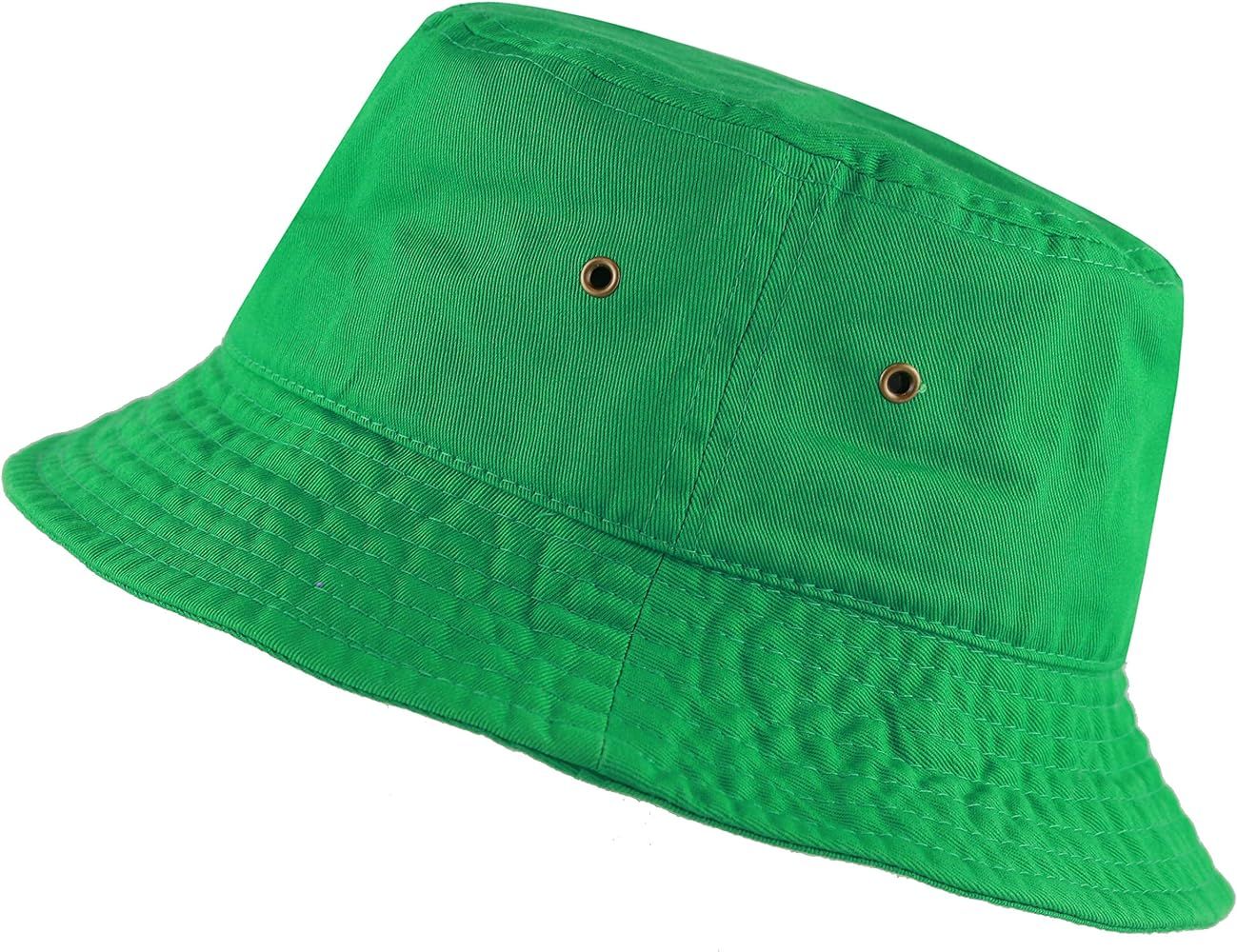 The Hat Depot 300N Unisex 100% Cotton Packable Summer Travel Bucket Beach Sun Hat | Amazon (US)