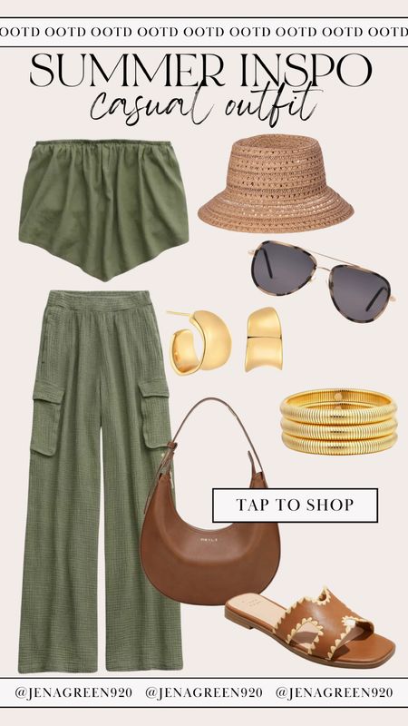Summer Outfit | Matching Set | Bucket Hat | Gold Bangle Bracelets | Casual outfit 

#LTKSaleAlert #LTKShoeCrush #LTKStyleTip
