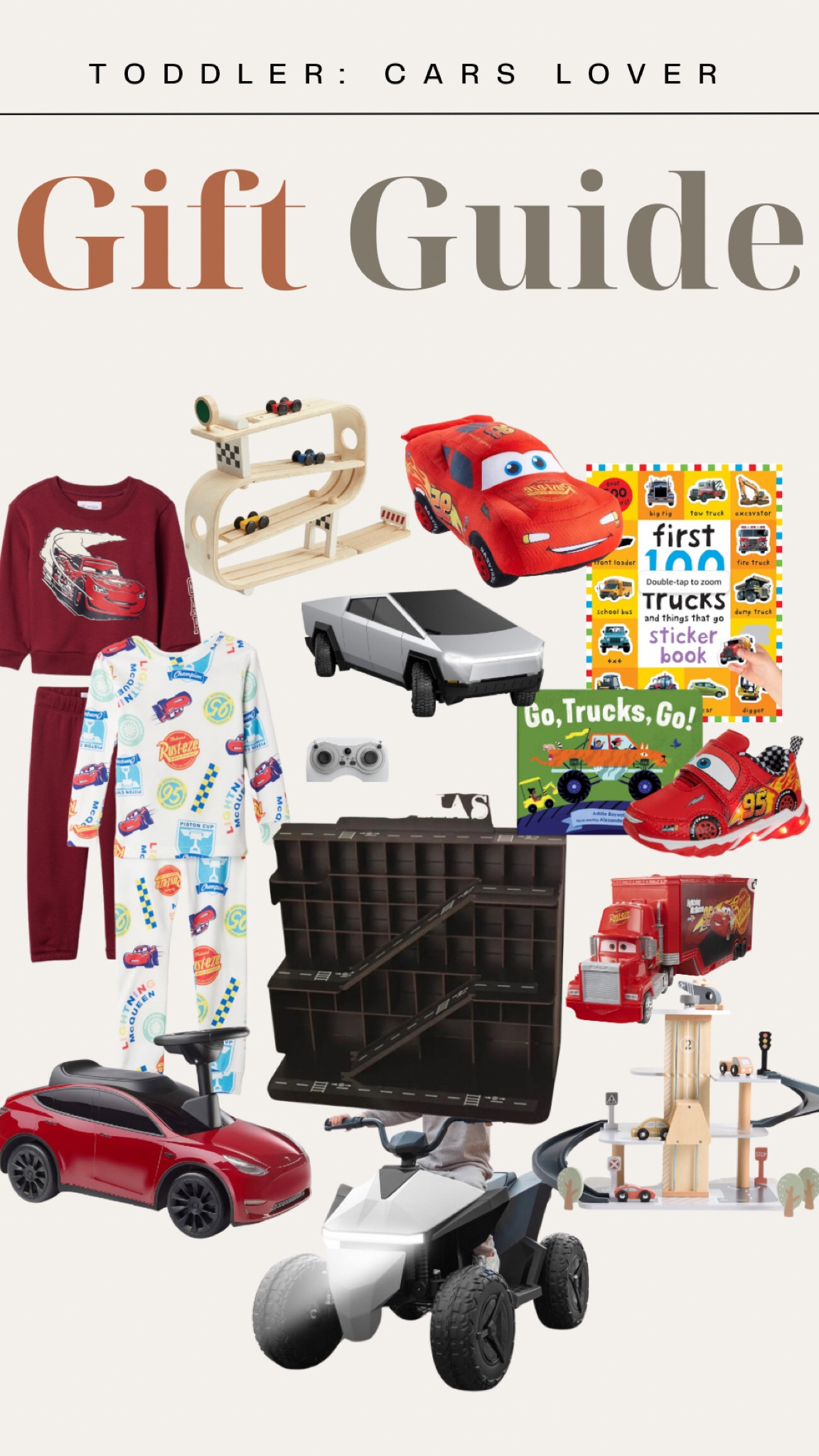 Gift Guide — Toddler car lovers🏁 

#toddlergifts #toddlerboygifts #toddlergiftideas #toddlercarlover #carlovers #toddlergiftguide #giftguideforkids #amazontoys #amazondeals #blackfridaydeals #toddlermusthaves #toddlertesla #teslaforkids #rideoncars #toddlerpajamas #gapkids #toddlercarslover #woodencar #woodencarramp #etsykids #etsyfinds #remotecars #amazonprime #toddlerbooks #kidsbooks #carbooks #carskidsshoes #teslarideon #cyberweeksale 

#LTKKids #LTKSaleAlert #LTKGiftGuide