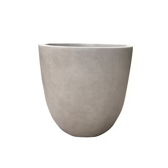 KANTE 14-in W x 12-in H Weathered Concrete Contemporary/Modern Indoor/Outdoor Planter | Lowe's