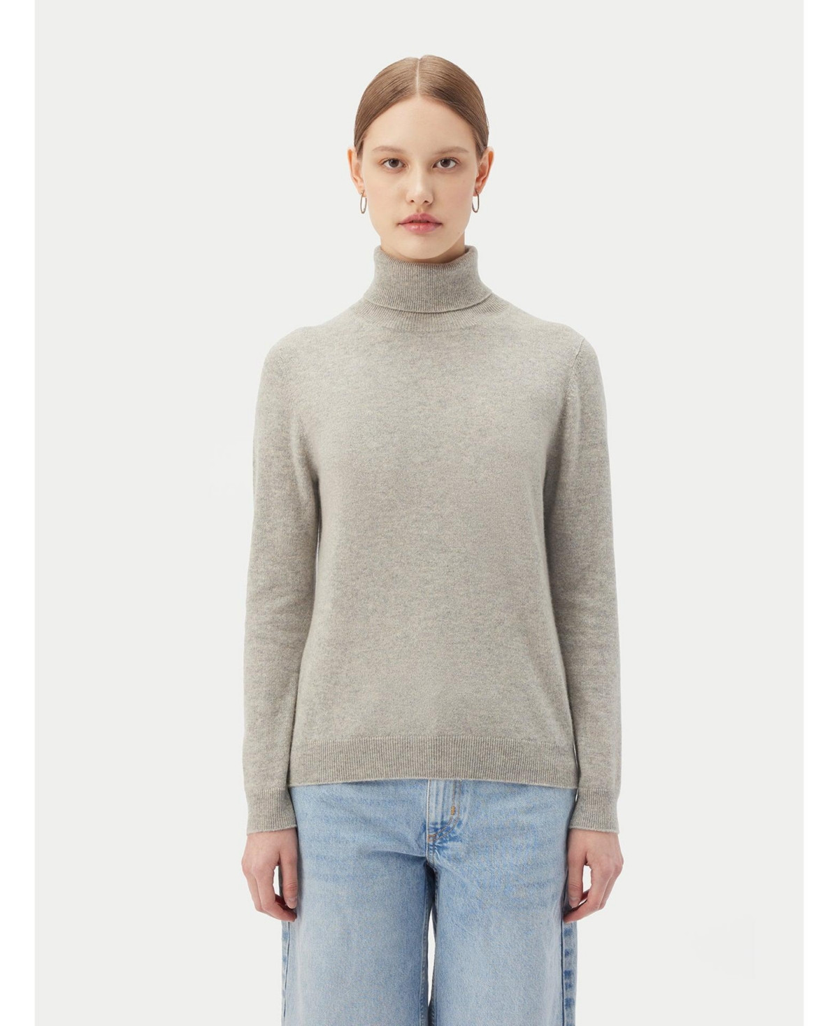 Gobi Cashmere Women's Classic Turtle Neck - Gray-flint gray | Macy's