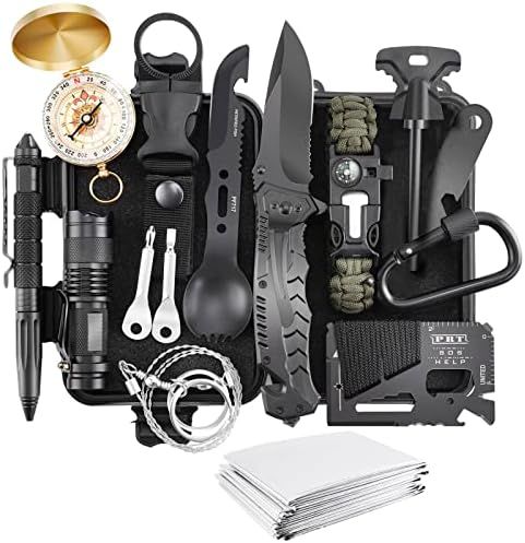 Amazon.com: Gift for Men Dad Husband Him, Survival Kit 17 in 1, Survival Gear Tool Cool Gadgets E... | Amazon (US)